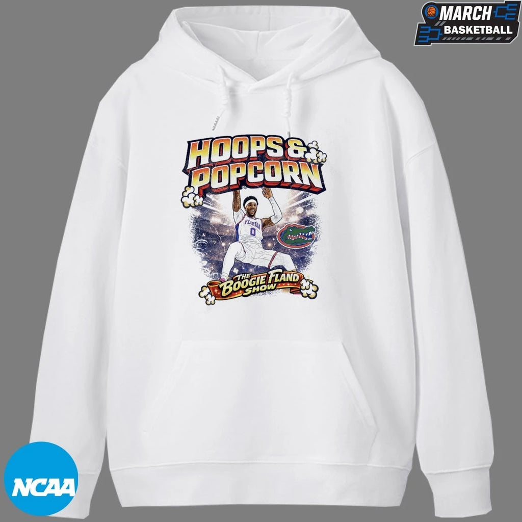 Boogie Fland Hoops And Popcorn The Boogie Fland Show Florida Gators T-shirts