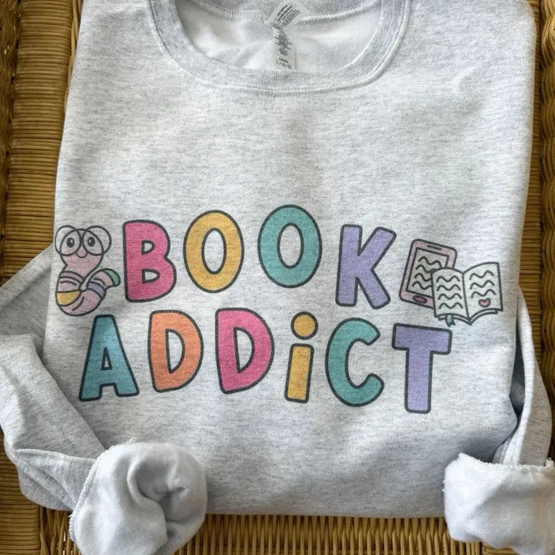 Book Addict Sweatshirt T-Shirts, Hoodie | HypeCrazeTee.com