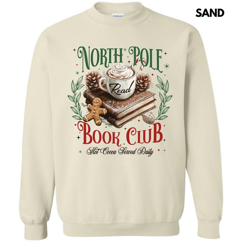 Book Club Christmas Sweatshirt 'NLB' T-Shirts, Hoodie | HypeCrazeTee.com