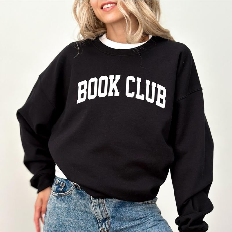 Book Club Sweatshirt, Booktrovert Crewneck, Reading Lovers Sweater, Funny Booktok Women Long Sleeves Pullover, Stay At...