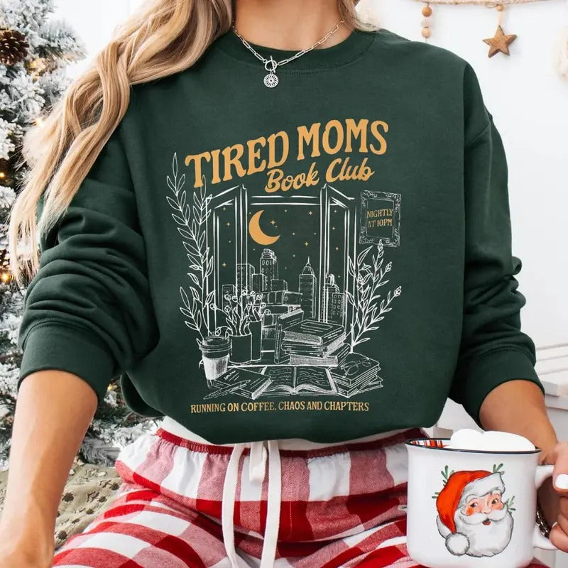 Book Mom Sweatshirt, Homebody Club Bookish, Book Lover Sweater, Booktrovert Gift T-Shirts, Hoodie | HypeCrazeTee.com
