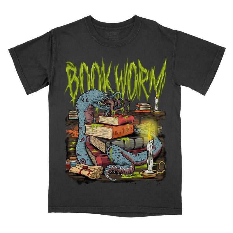 Book Worm - Comfort Colors Graphic Tee, Booktok, Gift for Readers, Bookish, Book Lover, Gift For Teacher, Dark Romance,...