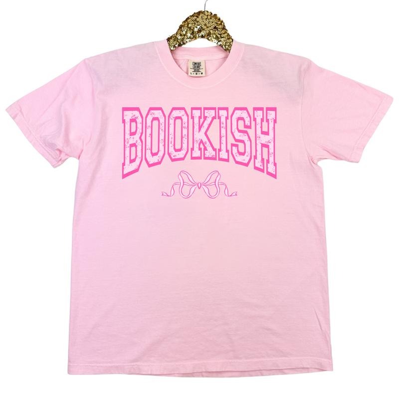Bookish Bow Coquette Comfort Colors T-Shirt 'NLB' Hoodie, Sweatshirt | HypeCrazeTee.com