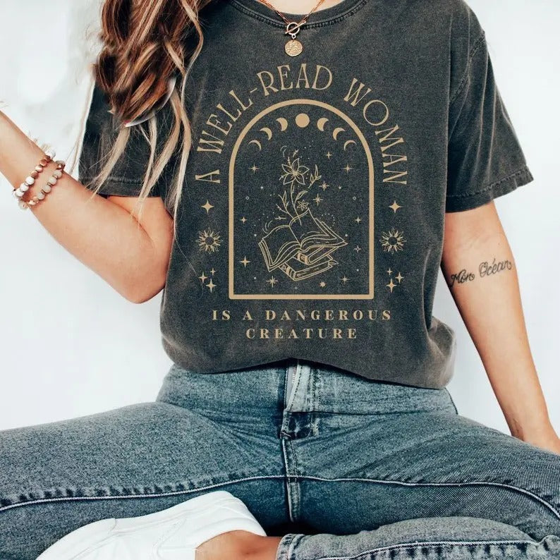 Bookish Shirt Reading Librarian Shirt Literature Shirt Literary Shirt Book Club Shirt Poet Shirt Clothes Mystical Shirt Womenswear Cotton Casual Top Fit T-Shirts, Hoodie, Sweatshirt