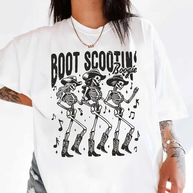 Boot Sc00tiin B00gie T Shirt, Country Music Outfit, Western Vibe, Country Festival Tee, Unisex Short Sleeve Tee Top...