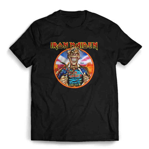 Bootleg Iron Maiden Graphic Mens T-Shirt