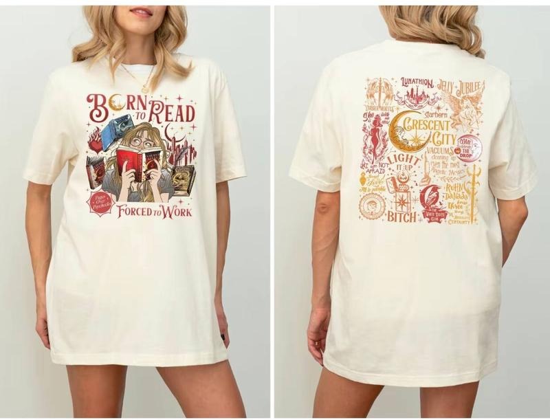 Born To Read Shirt, Lunathion Crescent City  Shirt, Bryce Tattoo, Bryce Quinlan Merch, Crescent City Sjm Merch, Hoodie,...
