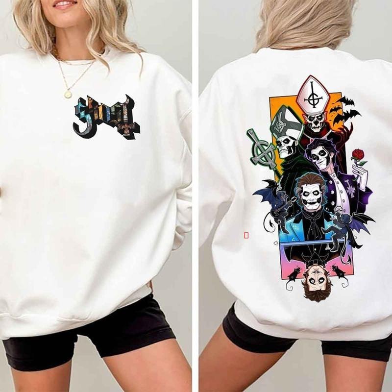 Both Sides Ghost Rock Band Sweatshirt, Metal Rock Fan TShirt Hoodie | HypeCrazeTee.com