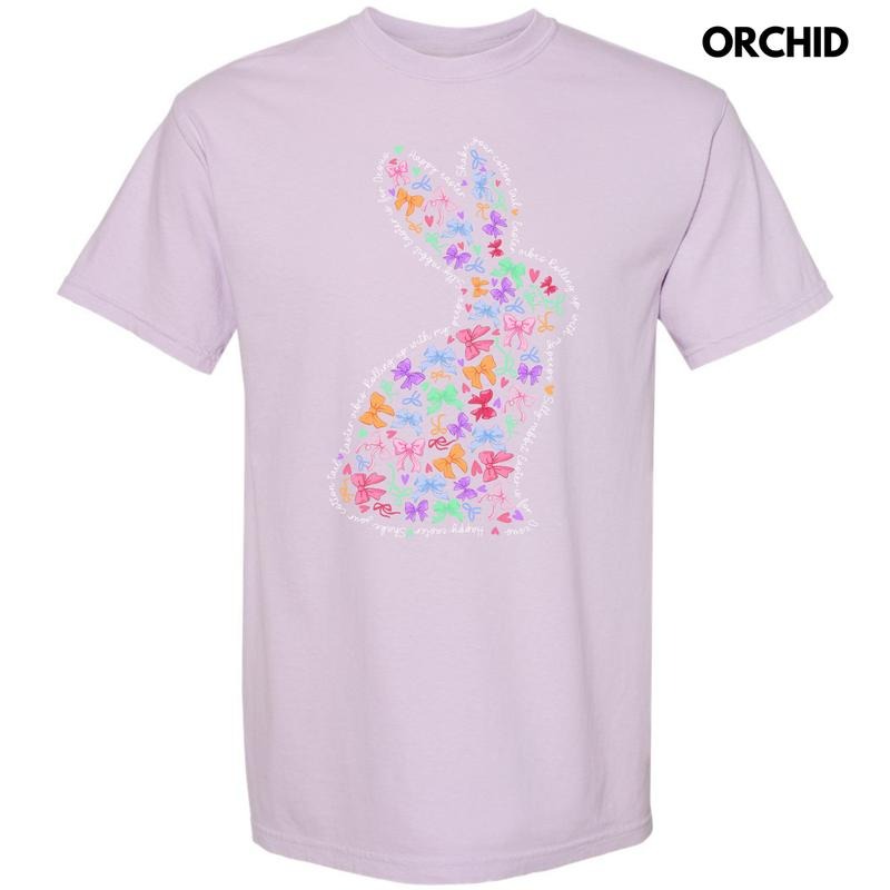 Bow Filled Bunny Comfort Colors T-Shirt 'NLB' Hoodie, Sweatshirt | HypeCrazeTee.com