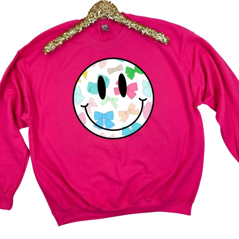 Bow Happy Face Sweatshirt 'NLB' T-Shirts, Hoodie | HypeCrazeTee.com