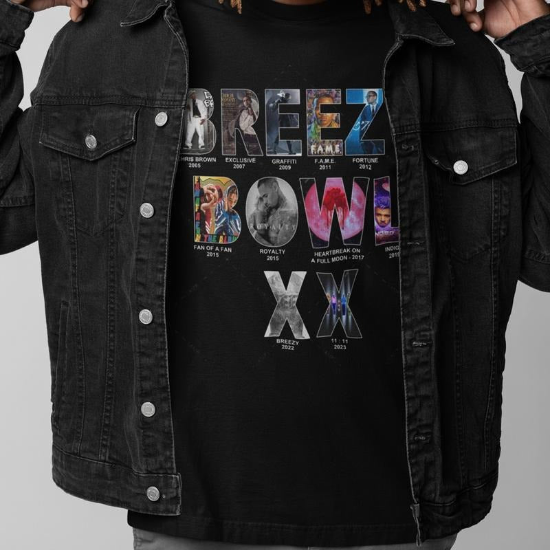 Bowl XX Breezy Tour 2025 Shirt Graphic Fan Gift T-Shirt Hoodie, Sweatshirt | HypeCrazeTee.com