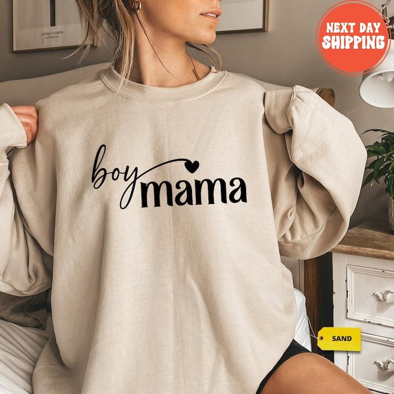 Boy Mama Sweatshirt, Boy Mom Shirt, Mom of Boys Sleeve, Mothers Day Shirt, Mom Life Shirt, Boy Mom Shirts, Boy Mama ...