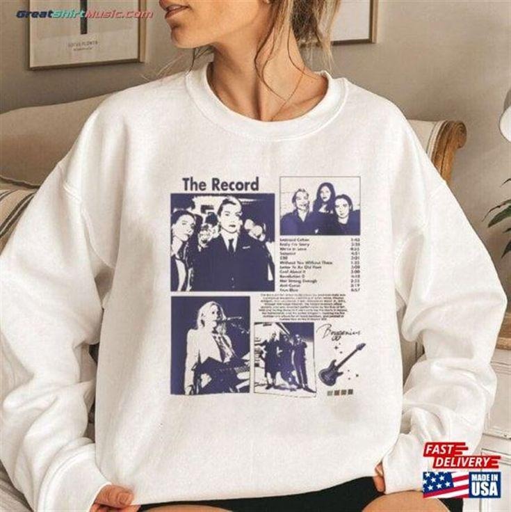 Boygenius Music Sweatshirt The Record Album Sweatshirt Tour 2023 Retro Unisex Sweatshirt T-Shirts, Hoodie | HypeCrazeTee.com