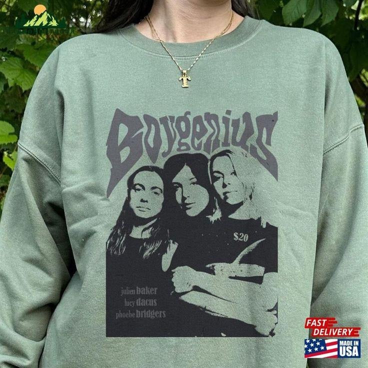 Boygenius Sweatshirt Reset Tour 2023 Sweatshirt Band Classic Unisex T-Shirts, Hoodie | HypeCrazeTee.com