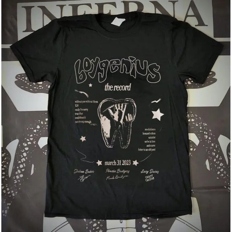 Boygenius T Shirt, The Record Rock Music Tour 2023 Unisex T Shirt W02440 Hoodie, Sweatshirt | HypeCrazeTee.com