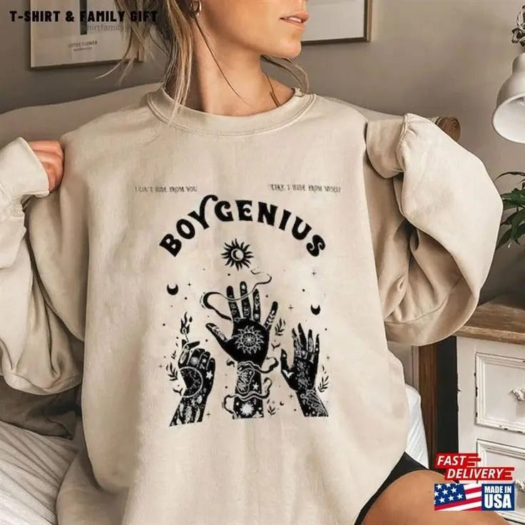 Boygenius Vintage Record Tour 2023 Sweatshirt, Indie Rock Fans Gift T-Shirts, Hoodie | HypeCrazeTee.com