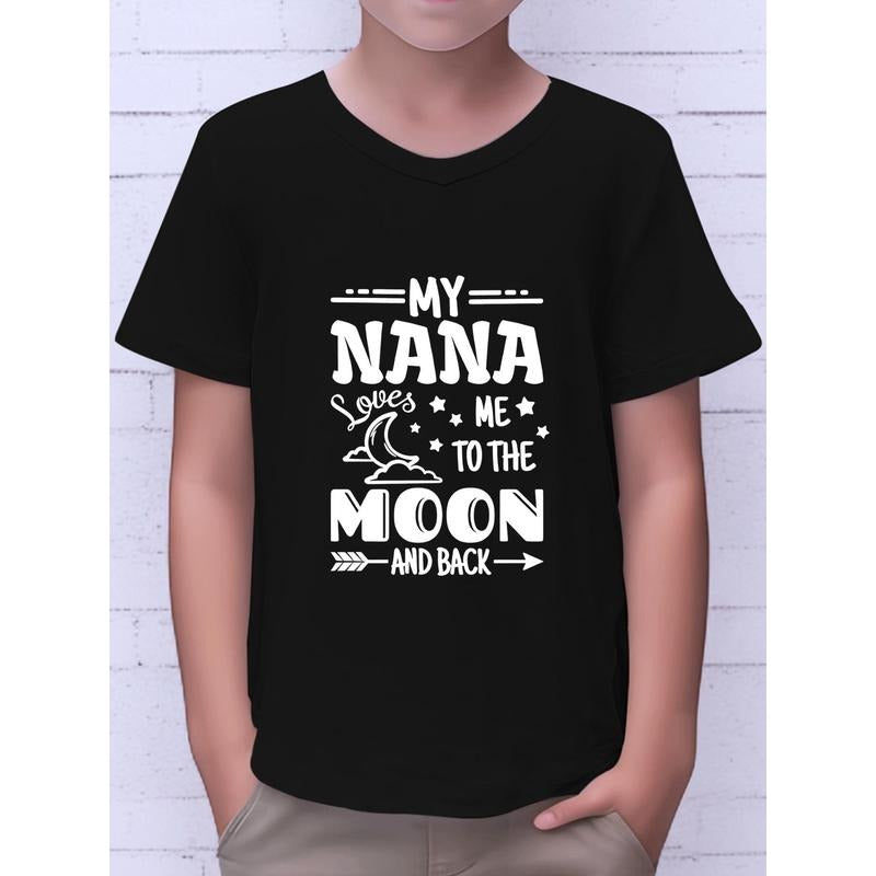 Boys' "My Nana Loves Me to the Moon and Back" T-Shirt
