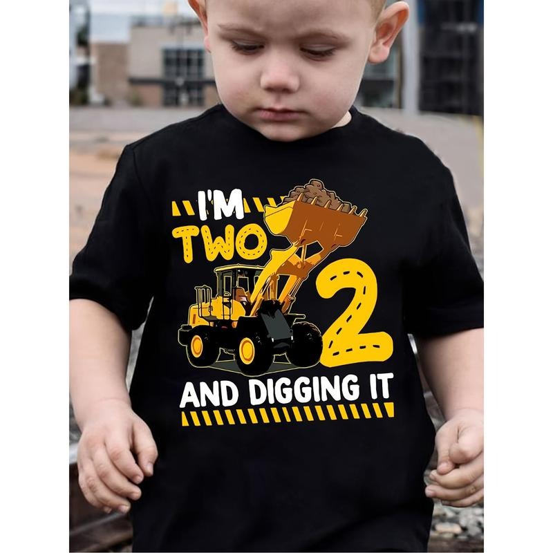 Boys' Black Cotton T-Shirt