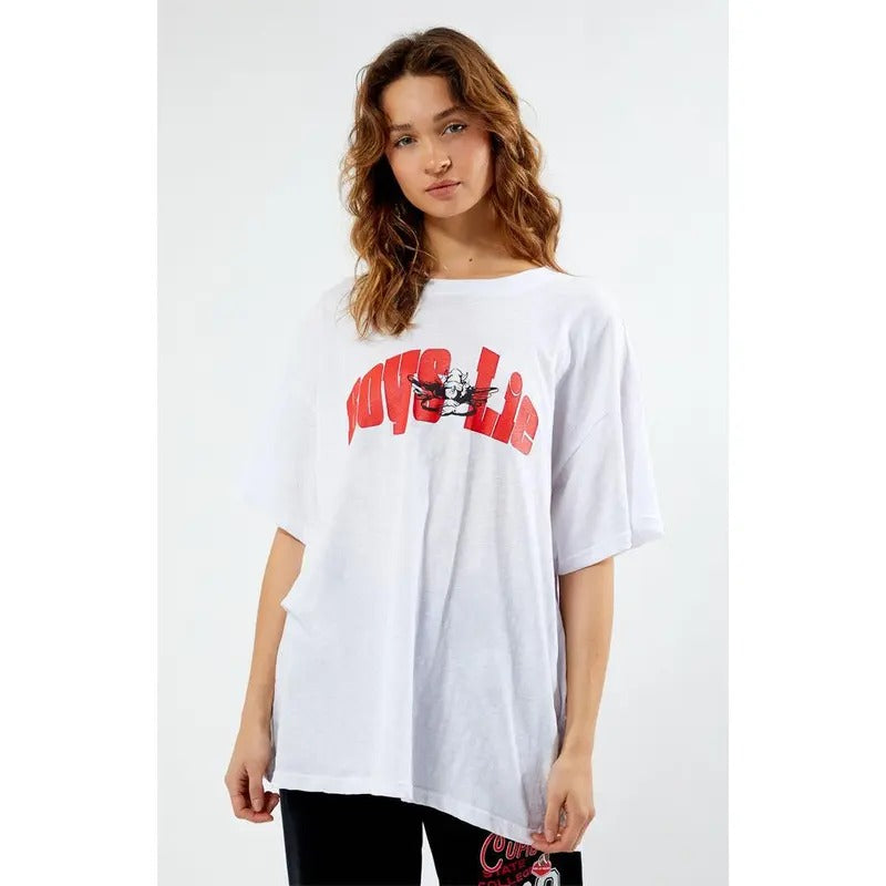 Boys Lie Women's Pregame Oversized T-Shirt Hoodie, Sweatshirt | HypeCrazeTee.com