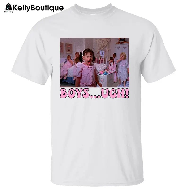 Boys Ugh 90's Movie The Little Rascal Retro Hippie Groovy Valentine's Day Graphic Printed Unisex Classic Cotton T-shirt...