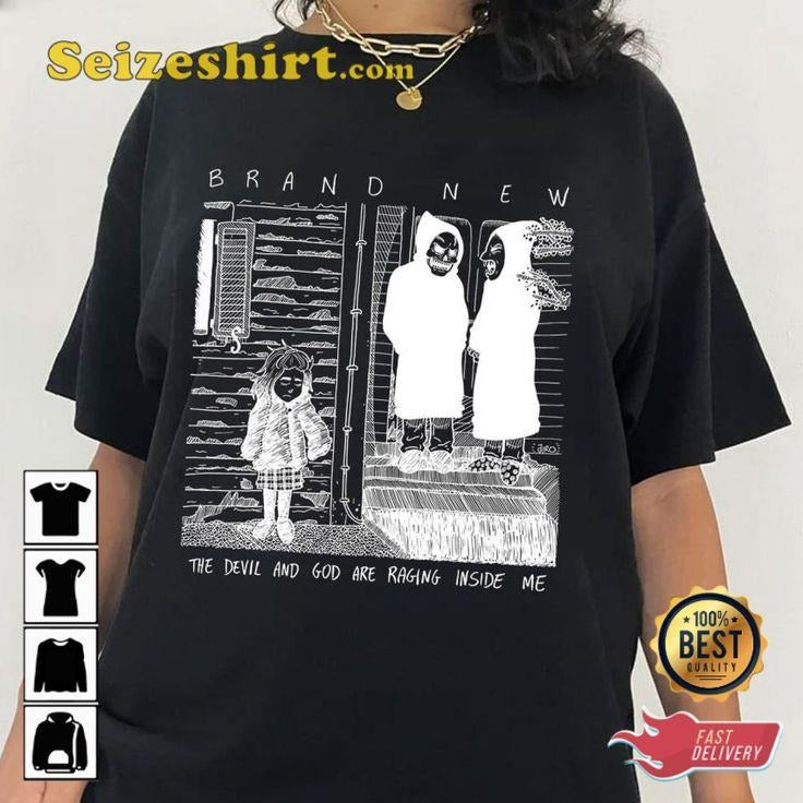 Brand New Band The Devil And God Are Raging Inside Me T-Shirt Hoodie, Sweatshirt | HypeCrazeTee.com
