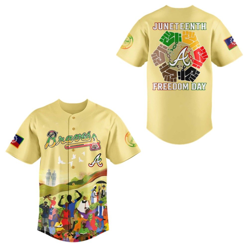 Braves Juneteenth Freedom Day 2025 Jersey - Grishko.com