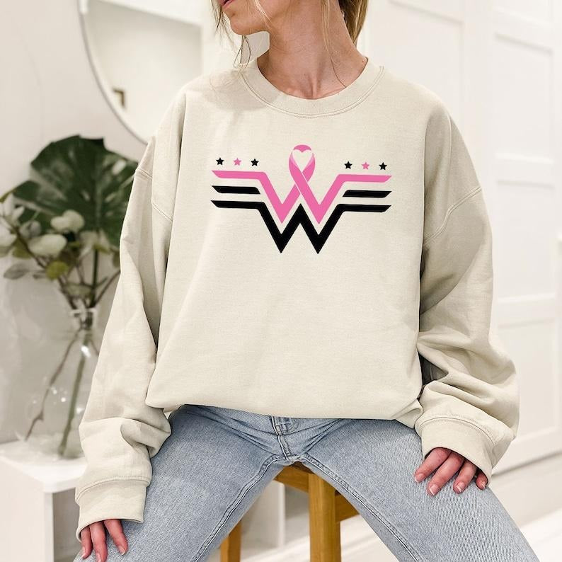 Breast Cancer Awareness Hoodie, Breast Cancer Gifts for Mom, Breast Cancer Ribbon Sweatshirt, Breast Cancer  T-shirt,...