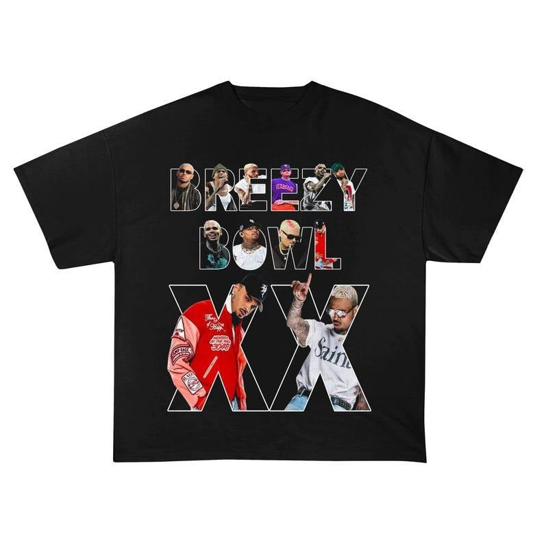Breezy Tour 2025 Bowl XX Shirt Music Graphic Tee for Fans Hoodie, Sweatshirt | HypeCrazeTee.com