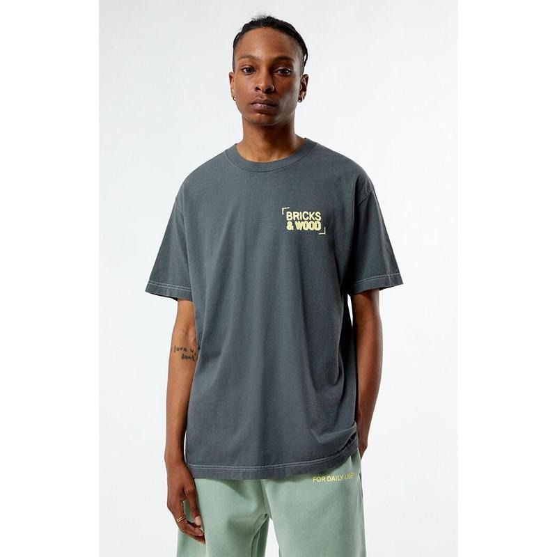 Bricks & Wood Men's Logo T-Shirt - Multicolor Hoodie, Sweatshirt | HypeCrazeTee.com