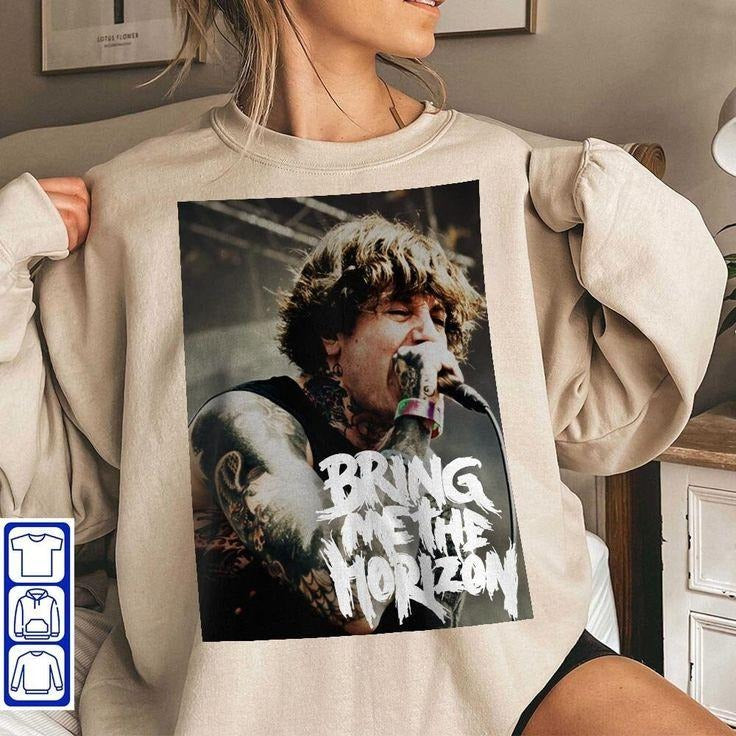 Bring Me The Horizon Sweatshirt, Rock Band Fan Favorite T-Shirts, Hoodie | HypeCrazeTee.com