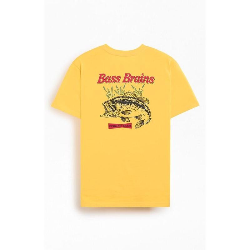 Brixton Men's Bass Brains Fishing Team T-Shirt - Multicolor Hoodie, Sweatshirt | HypeCrazeTee.com