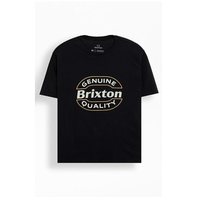 Brixton Men's Black Keaton T-Shirt Hoodie, Sweatshirt | HypeCrazeTee.com