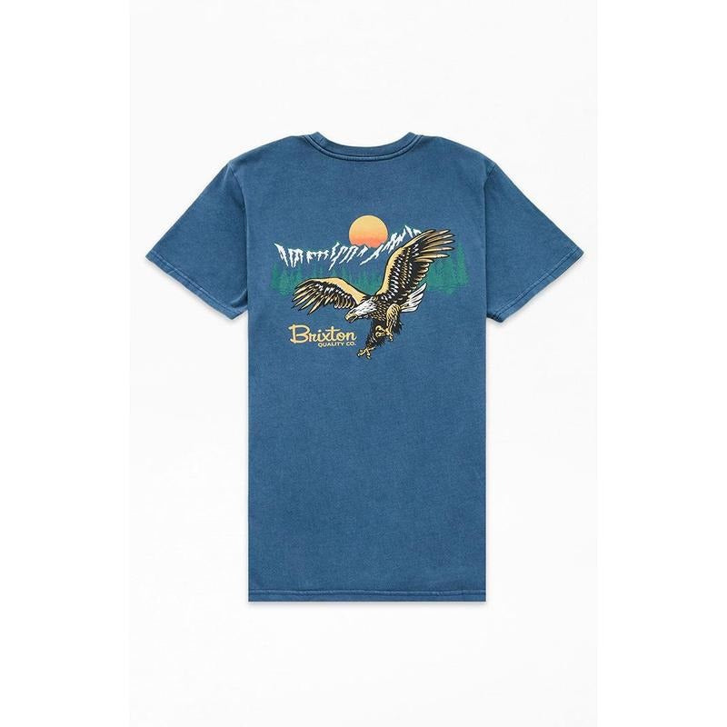 Brixton Men's Glacier Standard T-Shirt - Multicolor Hoodie, Sweatshirt | HypeCrazeTee.com