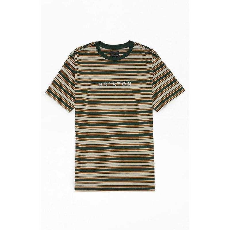 Brixton Men's Hilt Alpha Line T-Shirt - Multicolor Hoodie, Sweatshirt | HypeCrazeTee.com