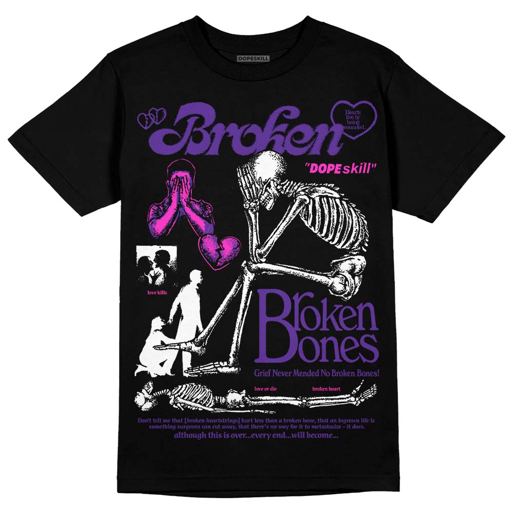 PURPLE Collection DopeSkill T-Shirt Broken Bones Graphic