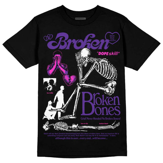 PURPLE Collection DopeSkill T-Shirt Broken Bones Graphic