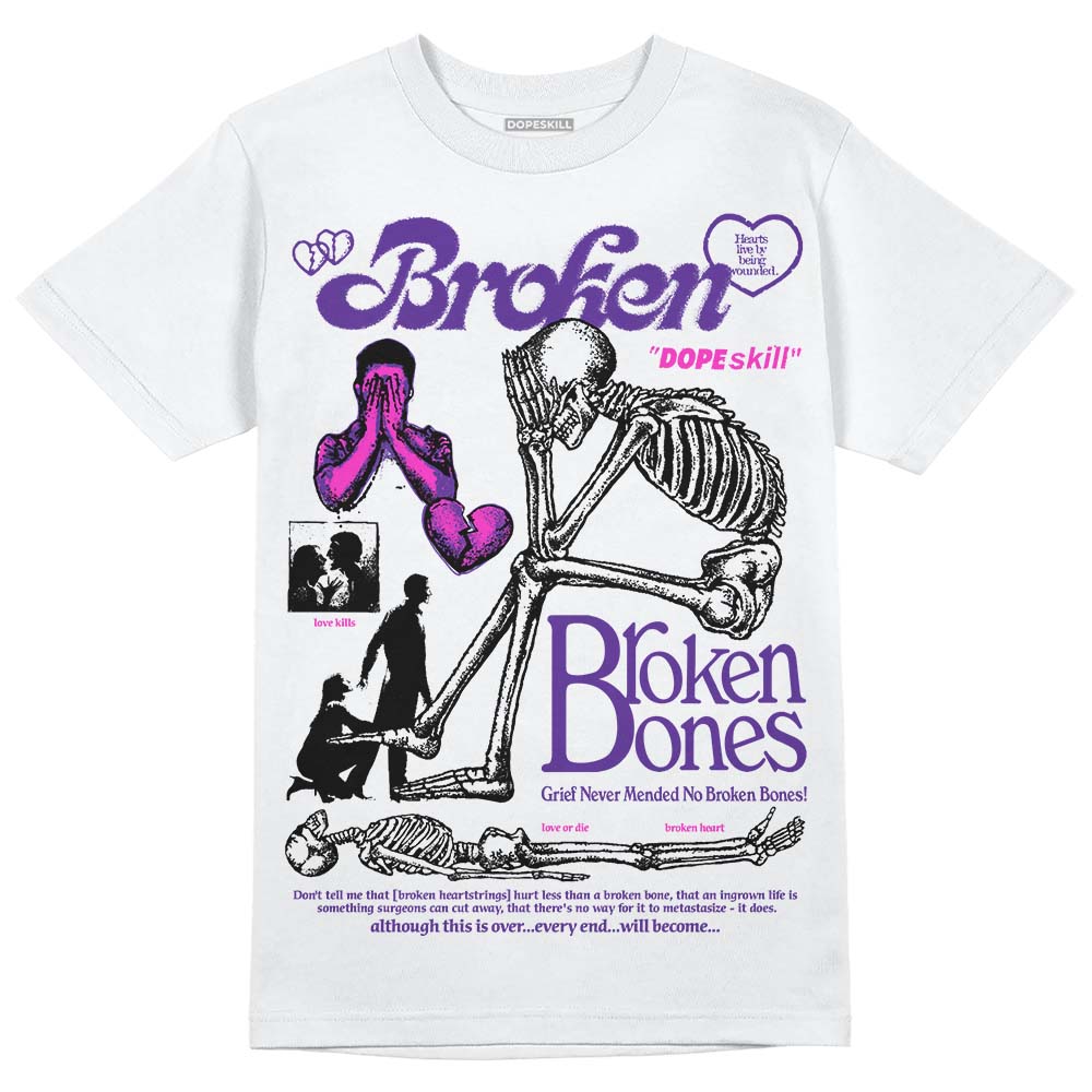 PURPLE Collection DopeSkill T-Shirt Broken Bones Graphic