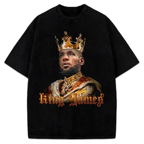Bron the King T Shirt Year 22 Basketball - Vintage Painting Style Graphic Tee Design T-Shirt Crewneck Cotton Hoodie,...
