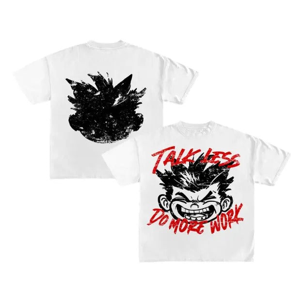Brother Talk Less And Work More Short Sleeve Cotton T-Shirt Hoodie, Sweatshirt | HypeCrazeTee.com