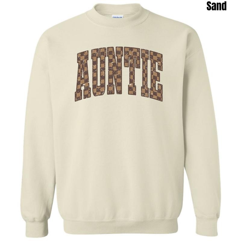 Brown Checker Auntie Sweatshirt 'NLB' T-Shirts, Hoodie | HypeCrazeTee.com