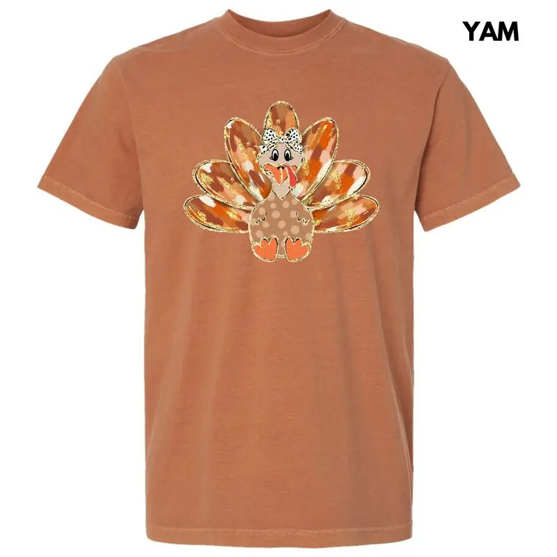 Brushstroke Autumn Turkey Comfort Colors T-Shirt 'NLB' Hoodie, Sweatshirt | HypeCrazeTee.com