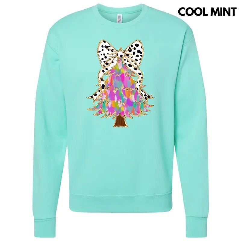Brushstroke Christmas Tree Sweatshirt 'NLB' T-Shirts, Hoodie | HypeCrazeTee.com