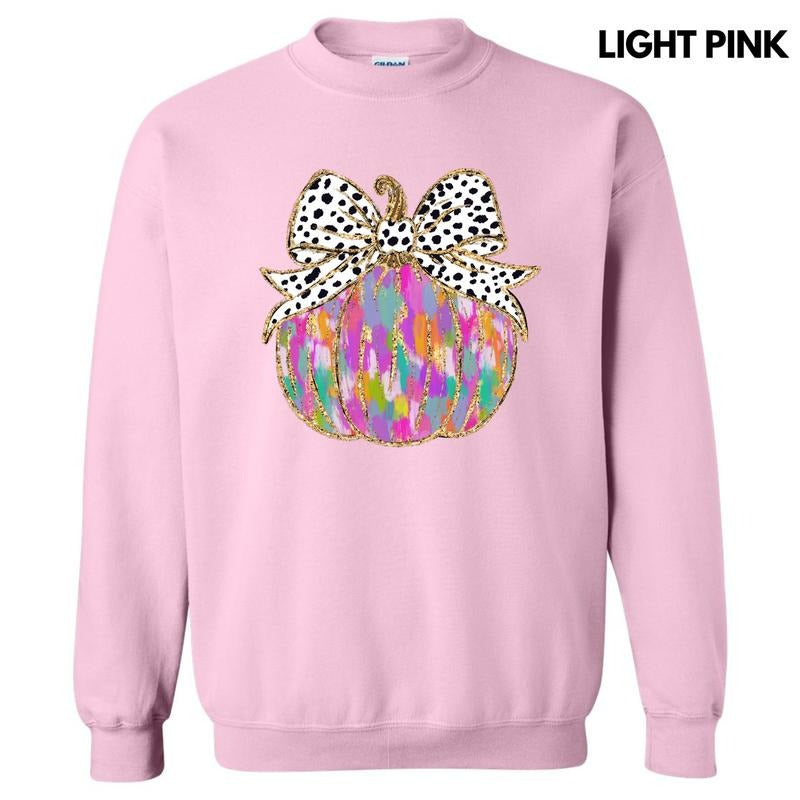 Brushstroke Colorful Pumpkin Sweatshirt 'NLB' T-Shirts, Hoodie | HypeCrazeTee.com