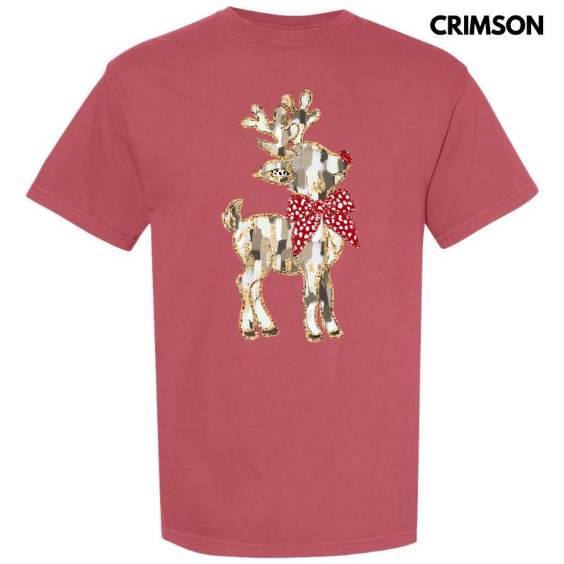 Brushstroke Reindeer Comfort Colors T-Shirt 'NLB' Hoodie, Sweatshirt | HypeCrazeTee.com