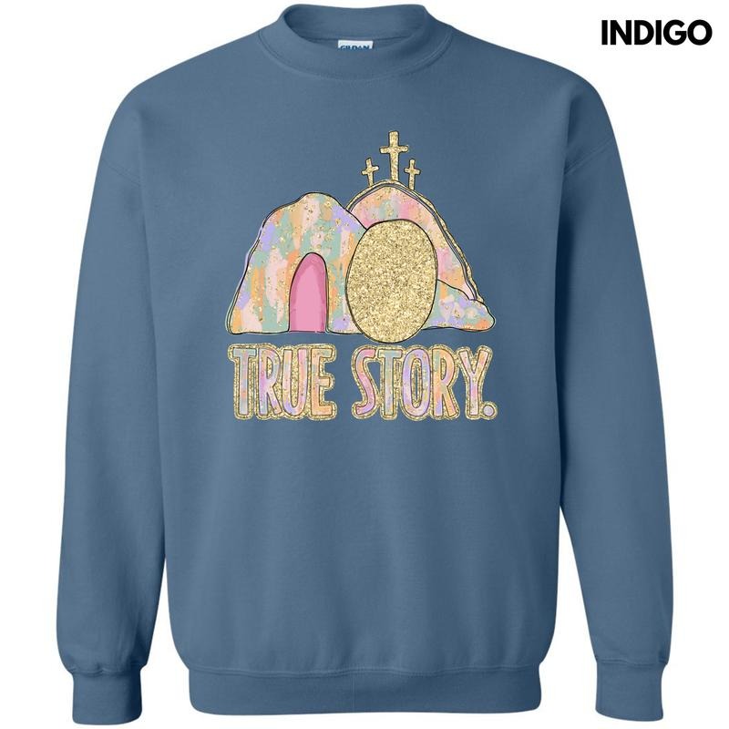 Brushstroke True Story Sweatshirt 'NLB' T-Shirts, Hoodie | HypeCrazeTee.com
