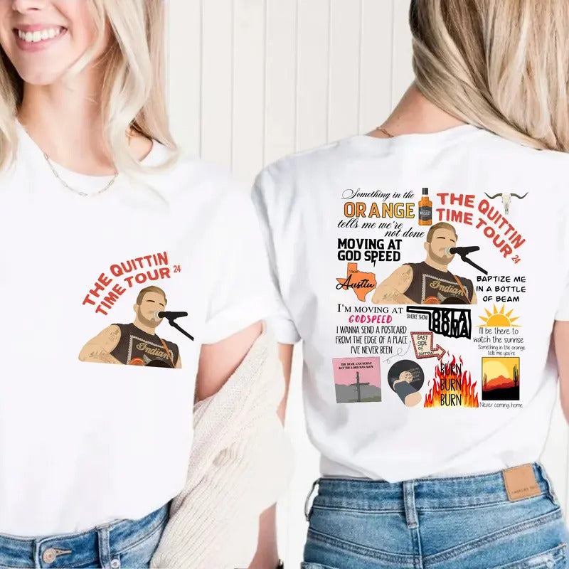 Bryan 2024 Cowboy 2 Sides T Shirt, Concert Outfit, Tour Merch For Fans, Unisex Short Sleeve Tee Shirt, Casual Clothing...