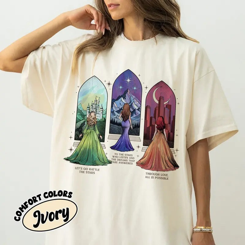 Bryce Aelin Feyre SJM Universe Comfort Colors Shirt, Romantasy Book Leading Ladies Shirt, SJM Merch TShirt, Bookish Gift,...