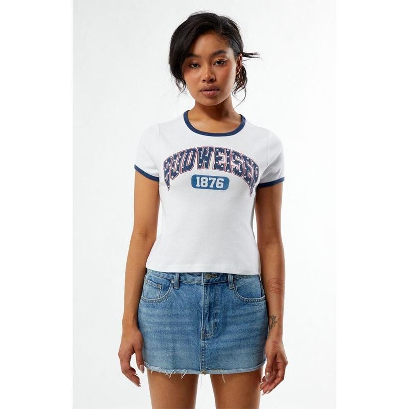 Budweiser Women's By Pacsun Independence T-Shirt Hoodie, Sweatshirt | HypeCrazeTee.com
