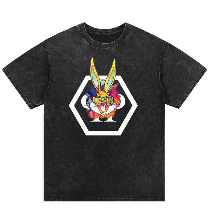 Bugs Bunny Stylish Washed T - shirt, a timeless icon! Wear the style, embrace the fun! Hoodie, Sweatshirt | HypeCrazeTee.com