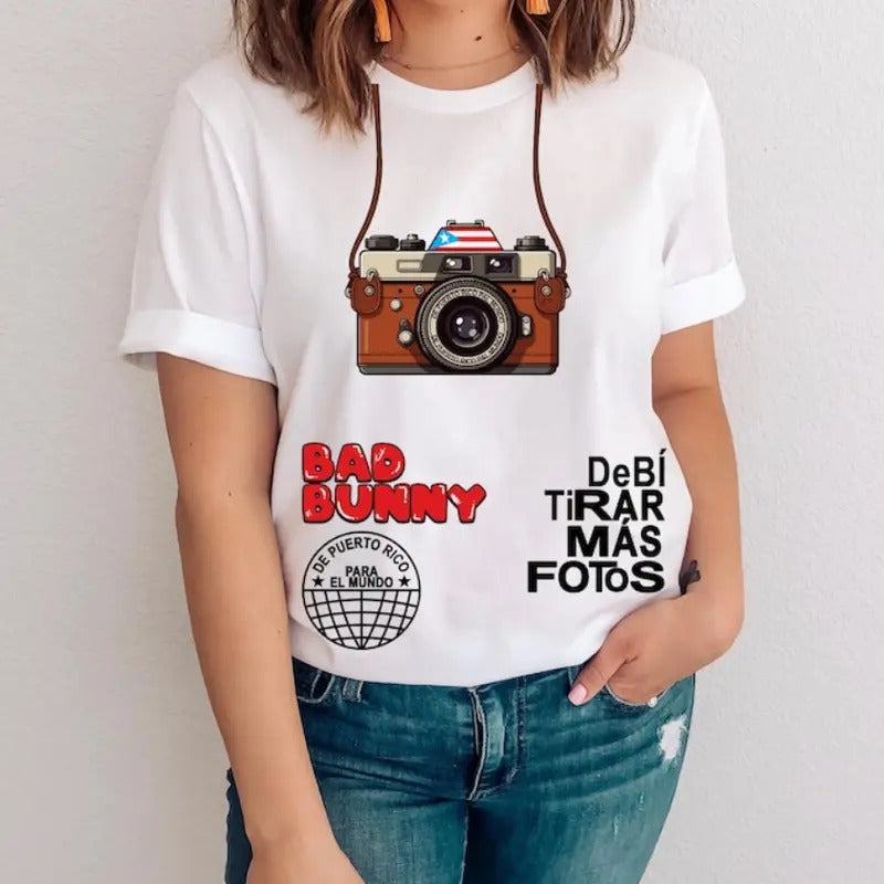 Bunnyy Tee, Debi Tirar Mas Foto Shirt, Concert Graphic Shirt Hoodie, Sweatshirt | HypeCrazeTee.com